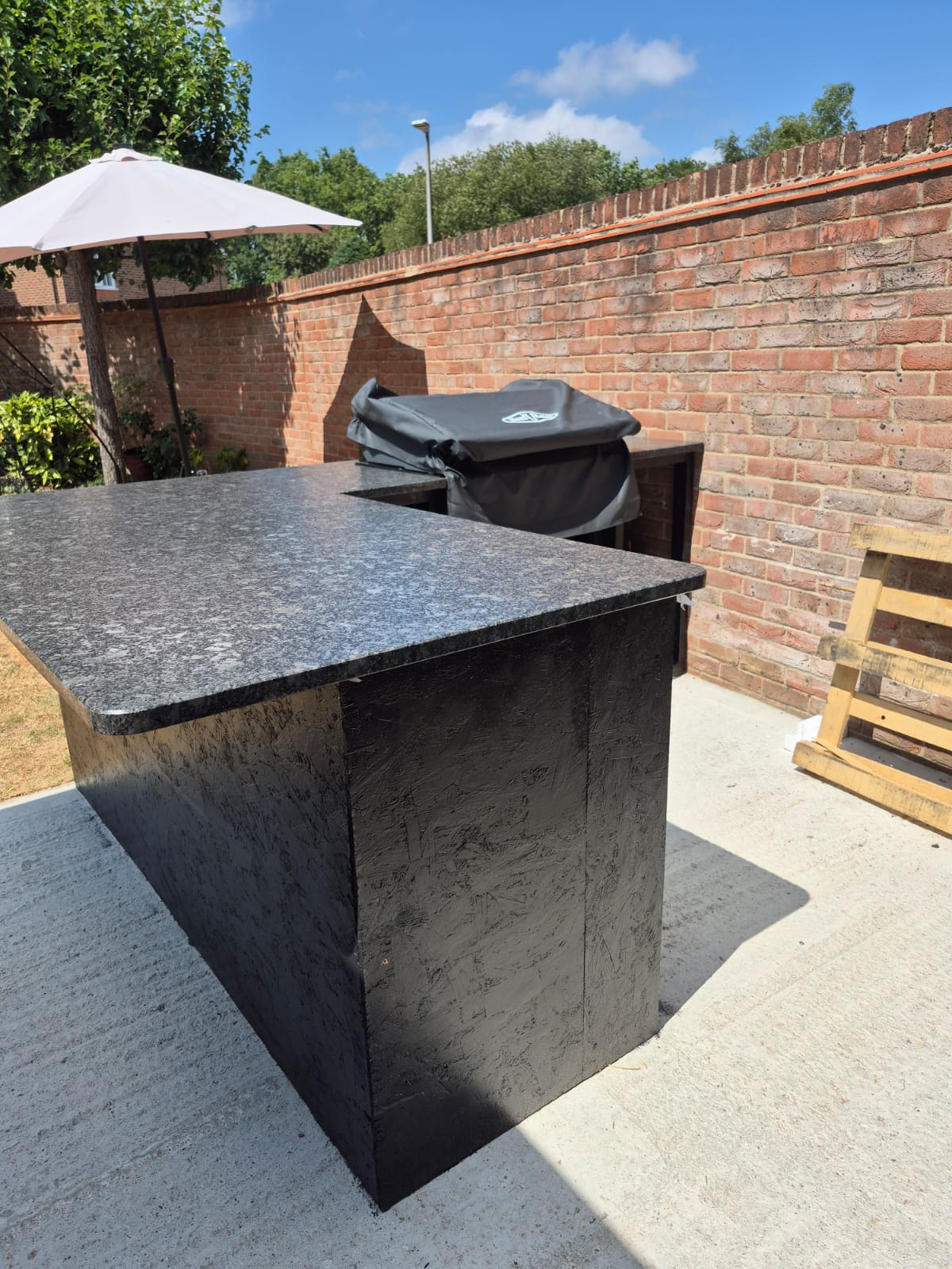 Craftsman stone worktop installation